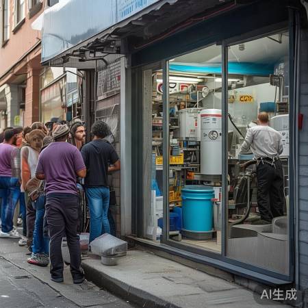 小门店，热水器修得好，人多点