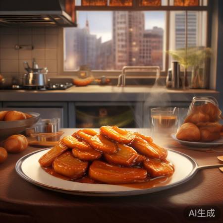 “红烧肉+小酒，想得美！”