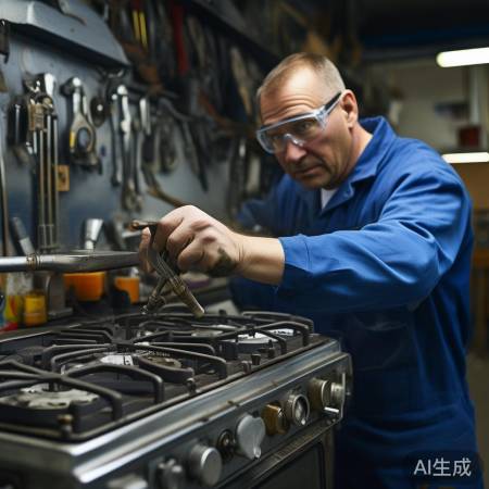 装灶回座，紧固螺丝