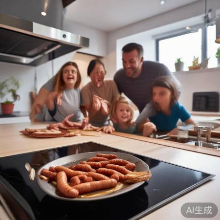 长城集成灶专业售后服务解读&集成灶轻松烤出香腊肠，家庭美食新体验