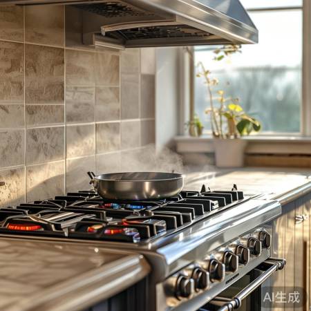 厨房清洁小技巧，燃气灶亮丽如新