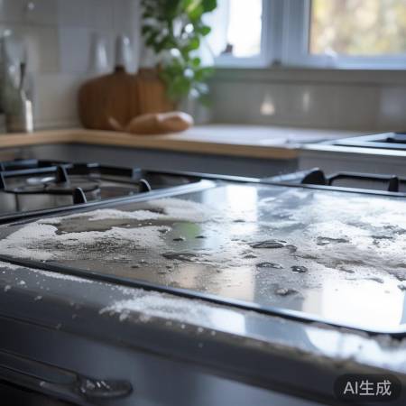 保持灶台干燥，及时清油污