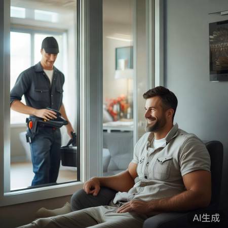 “维修师傅上门，方便快捷”