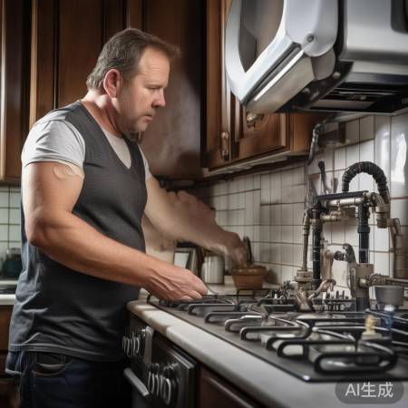 燃气灶定期检查防泄漏