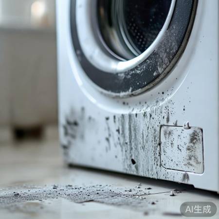 清洁洗衣机底盘盖，健康洗衣。