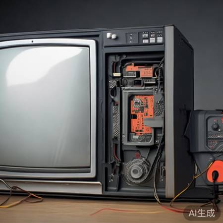 “检查电视机内部结构及元件”