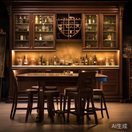 松下智能酒柜紧急客服教导_卡座餐边柜：酒柜冰箱一体化设计，打造高品质家居生活