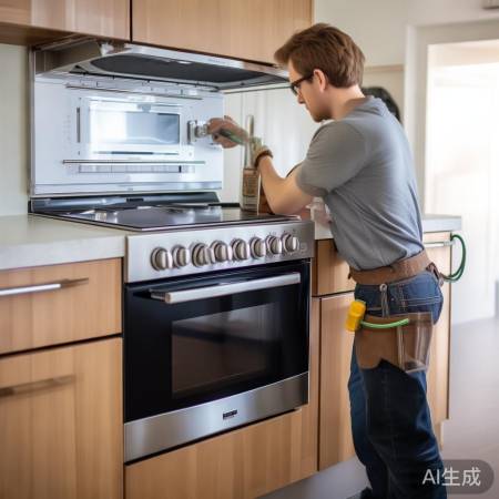 安装集成灶，检查管道安全