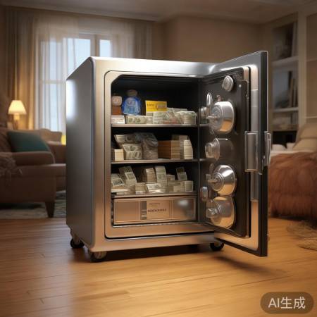 蓝盾保险柜智能客服平台交流=带滑轮保险柜：安全存储新选择，守护您的贵重物品