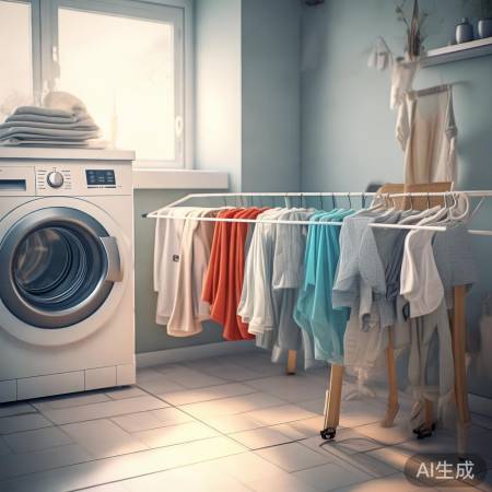 洗衣后晾干防细菌