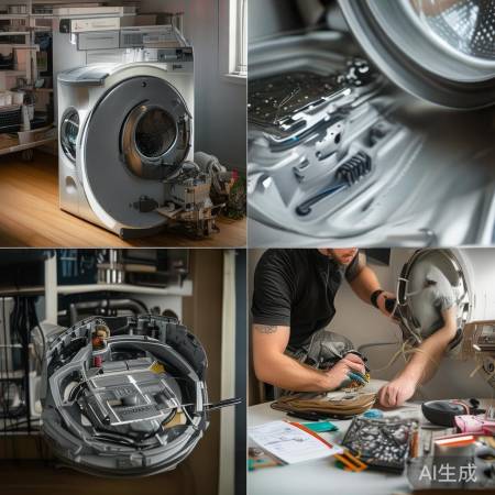 斐雪派克洗衣机400报修站分析↑洗衣机底部圆盖开关故障维修攻略