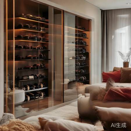 红酒柜搭配，舒适家居风