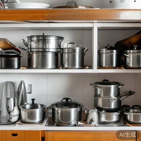 厨房用品按频率放置