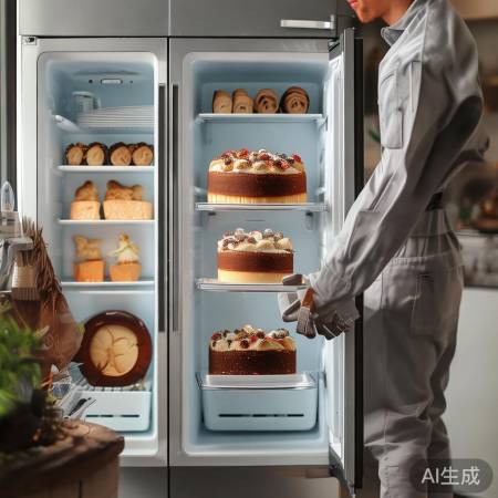 科慕冰箱维修服务中心电话教大家(无水蛋糕储存技巧：能否放入冰箱冷藏？)