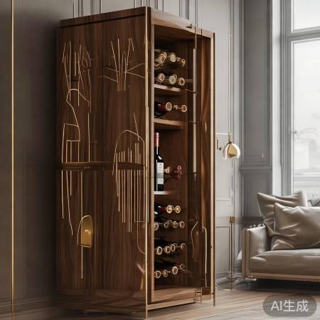 米技酒柜400热线客服专线告诉你㉿弦红酒柜摆件，艺术生活新选择