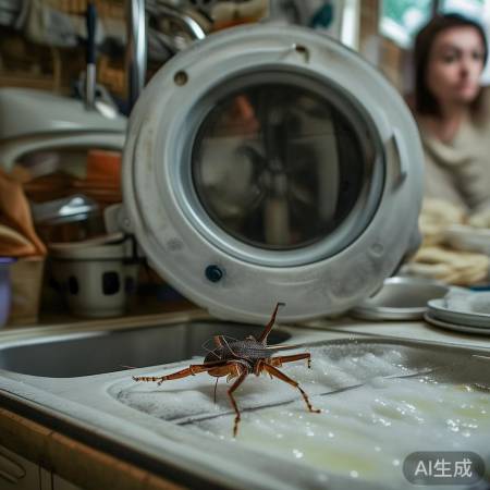 洗衣机里蟑螂，细节预防关键