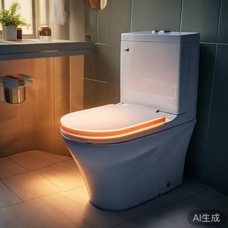智能马桶座圈，温暖舒适生活