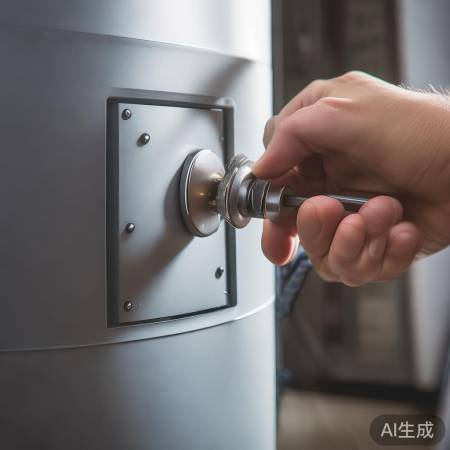 检查热水器连接处