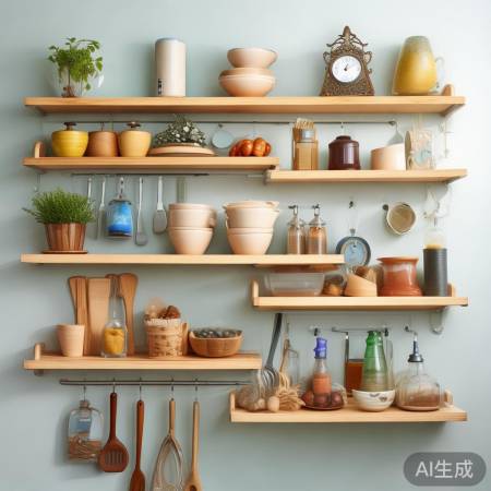 美诺冰箱服务客服热线普及(厨房冰箱旁巧妙放置架子，提升收纳空间与美感)