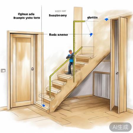 测量楼梯宽度与高度