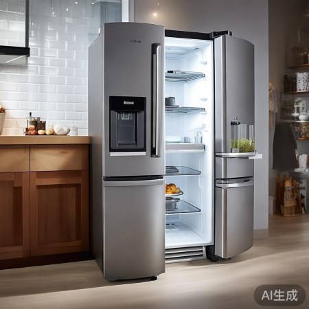 博世三开门冰箱，时尚实用智能家
