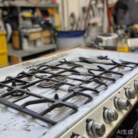 康宝燃气灶拆卸完成