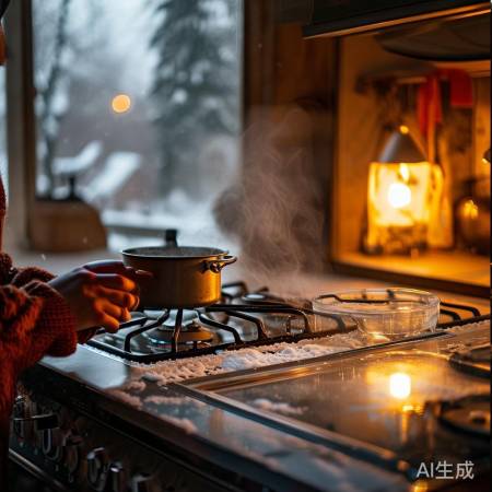 冬天燃气灶加湿点火