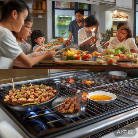 集成灶创意烹饪，厨房舞台