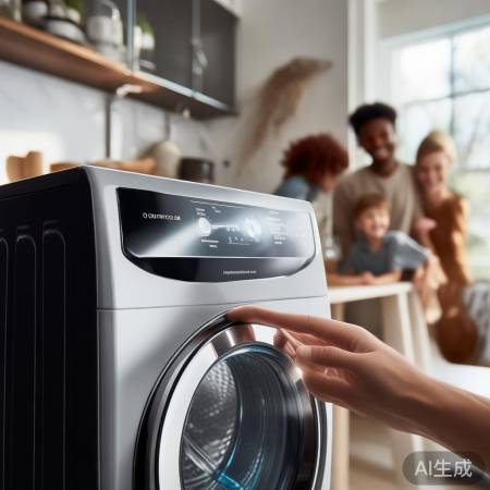 智能洗衣机，一键甩干，生活更简
