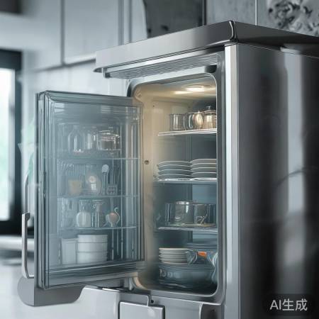 “活氧消毒柜注意通风”